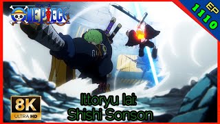 Zoro quotOne Sword Style Iai  Death Lion Songquot Vs Mihawk Seraphim「8K」「60fps」 [upl. by Nirac]