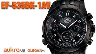 Casio Edifice EF 535BK 1AV [upl. by Eseilanna]