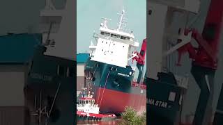 NORTH SEA SCARIEST BIG SHIP LAUNCHES 😱 😱 scary bigship northsea ocean shorts [upl. by Esinehc]