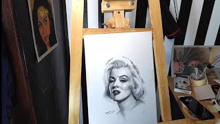 Charcoal Drawing Demonstration Photo Reference [upl. by Llatsyrk]