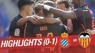 Resumen de RCD Espanyol vs Valencia CF 01 [upl. by Toor103]