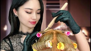 ASMR Relaxing Korean Hair Perm [upl. by Hanforrd381]