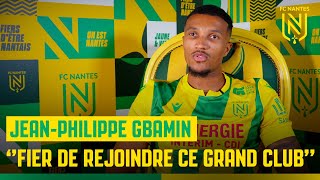 Interview  les premiers mots de JeanPhilippe Gbamin [upl. by Einama]