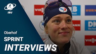 World Cup 2324 Oberhof Women Sprint Interviews [upl. by Irolav]