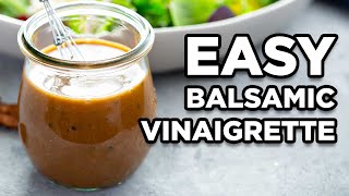 Homemade Balsamic Vinaigrette  Salad Dressing Recipes by MOMables [upl. by Danelle817]