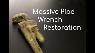 Vintage Ridgid Pipe Wrench Restoration [upl. by Enilauqcaj]