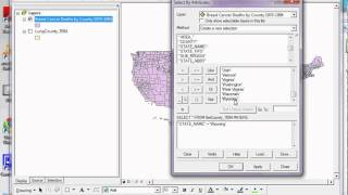 How to Select Features by Attributes in ArcMap Tutorial [upl. by Amalia]