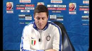 Inter al Mondiale Zanetti Torneremo con la Coppa VIDEO [upl. by Olim]