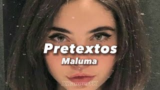 Pretextos  Maluma Ft Cosculluela  Letra [upl. by Golda]