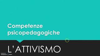 TFA SOSTEGNO  24 CFU PEDAGOGIA  1 LATTIVISMO [upl. by Akalam453]