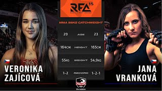 Veronika Zajícová vs Jana Vranková  RFA 15  Bratislava [upl. by Procter]