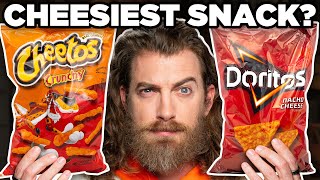 What’s The MOST Cheesy Snack Taste Test [upl. by Ronica]