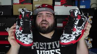 JORDAN 4 TATTOO FULL REVIEW AND UNBOXING BEST LEATHER IVE EVER SEEN ON A JORDAN 4 [upl. by Scarlet]