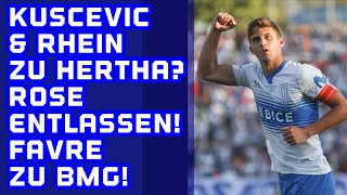 Torben Rhein amp Benjamin Kuscevic zu Hertha Rose entlassen Terzic neuer Trainer Favre zu Gladbach [upl. by Ennovihs180]