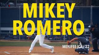 PG 14U Mikey Romero 2022 Prospect [upl. by Wyler]