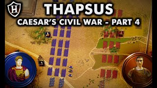 Battle of Thapsus 46 BC ⚔️ Caesars Civil War [upl. by Ihcas]