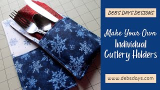 Learn How to Make Individual Cutlery Holders  Quick and Easy Sewing Project for Your Table [upl. by Shirl]