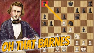 Finally Morphy Goes for Morphy Defense  Barnes vs Morphy 1858 [upl. by Yrrap]