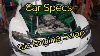 1UZFE Engine Swap Mazda RX8 [upl. by Dihgirb]