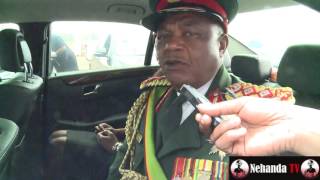 General Chiwenga speaks on Mugabe succession inside his car [upl. by Dyal]