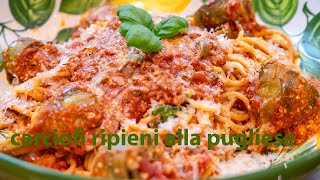 Gefüllte Artischocken nach apulischer Art  vegetarisch ein tolles original italienisches Rezept [upl. by Dalia]