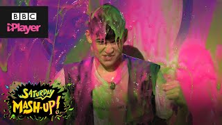 Max Mills gets super slimed  Saturday MashUp  CBBC [upl. by Hogg6]