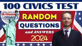 US Citizenship Test 20242025 Complete Practice Exam USCIS Interview Examen Ciudadania Americana [upl. by Mrots]