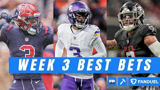 Week 3 NFL Best Bets and Analysis  2024 NFL Picks Presented By Fanduel [upl. by Trixie]