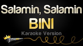 BINI  Salamin Salamin Karaoke Version [upl. by Gleich]