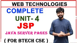 java server page unit 4 in web technologies  complete unit 4 JSP for btech cse  JSP [upl. by Avrom]