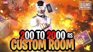 BGMI LIVE CUSTOM ROOMS  CUSTOM ROOM  BGMI CUSTOM LIVE [upl. by Yentuoc]