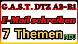 DTZ B1  Briefe schreiben  7 wichtige Themen dtz email [upl. by Sairu]