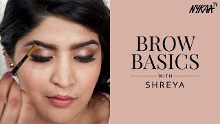 Quick And Easy Eyebrow Tutorial Ft Shreya Jain  Nykaa [upl. by Corel994]