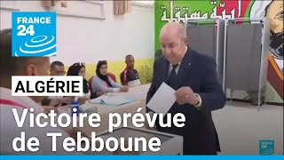 Présidentielle en Algérie  victoire prévue de Tebboune • FRANCE 24 [upl. by Alliuqaj711]