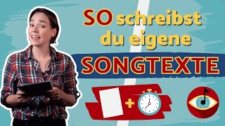 SONGTEXTE schreiben  5 Schritte für den perfekten Einstieg I SONGWRITING Live [upl. by Ecnerolf]