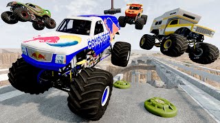 Monster Truck Mud Battle 52  BeamNG Drive  Griffs Garage [upl. by Oneal]