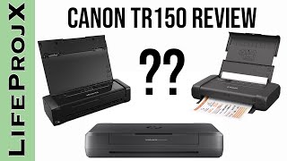 Review Canon Pixma TR150 Wireless Portable Printer [upl. by Iorgos236]