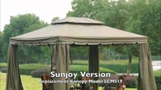 BJs 10x12 Gazebo Canopy for Sunjoy and Bond versions [upl. by Anali]