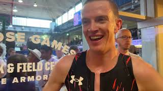 Adam Fogg Runs 34962 Mile Finishes 4th In Wanamaker Mile At Millrose Games [upl. by Sergio]