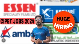 Cipet Plastic Engineering jobs 2024  Huge job opportunities  Part  6 [upl. by Evetta]