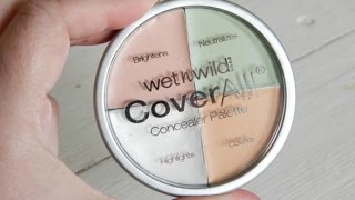 How to Color Correct using the Wet N Wild Coverall Concealer Palette [upl. by Erhart]