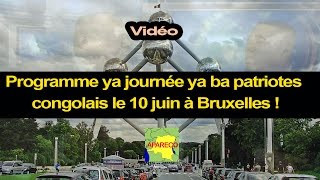 Programme ya journée ya ba patriotes congolais le 10 juin à Bruxelles [upl. by Joan]