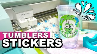 Calibrar Cricut para Imprimir y cortar STICKERS a prueba de agua ¿Como laminar pegatinas cricut [upl. by Emrich]