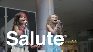 Little Mix  Salute  11 year old Sapphire amp 8 year old Skye  cover [upl. by Sibby]