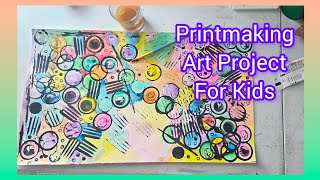 Printmaking for Kids Art project Ideas For Kids [upl. by Ilrak]