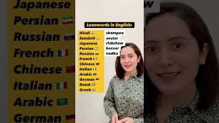 Loanwords in English 👆🏻 [upl. by Ardnajela]