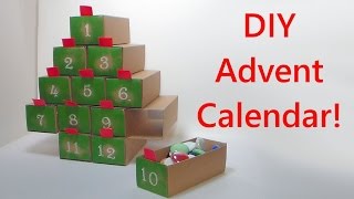 DIY Easy 12 Day Advent Calender with Big Drawers [upl. by Serafine]