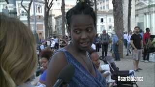 Lo sgombero dei migranti a Roma  cartabianca 12092017 [upl. by Otilesoj189]