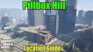 GTA 5  Pillbox Hill Location Guide [upl. by Husha]