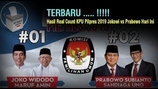 TERBARU   Hasil Real Count KPU Pilpres 2019 Jokowi vs Prabowo Hari Ini Minggu 21 April 2019 [upl. by Assiren]